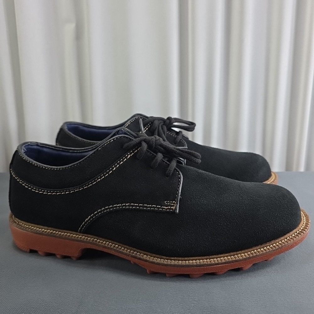 FootJoy Men's Club Casuals Golf Shoes 79009 - Black Sueded Leather‎ - 7 M  (M86)